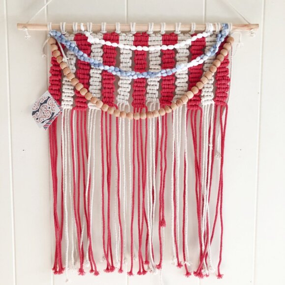 Cottagecore Macrame Wall Decor - Picture 2 of 3